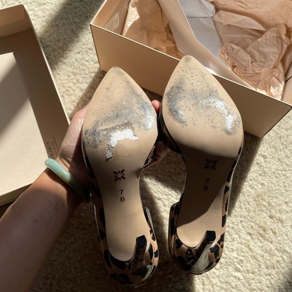 BCBG leopard print d’orsay heels sz 7 - Picture 6 of 7